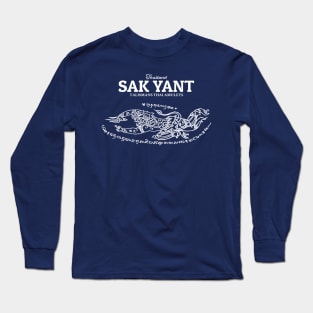 Vintage Muay Thai Sak Yant Hanuman Long Sleeve T-Shirt